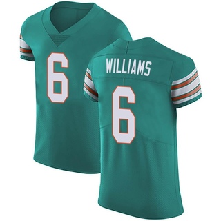 Elite Trill Williams Men's Miami Dolphins Aqua Alternate Vapor Untouchable Jersey - Green