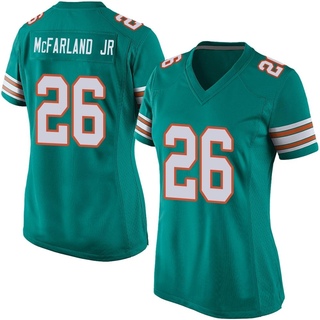 Game Anthony McFarland Jr. Women's Miami Dolphins Alternate Jersey - Aqua