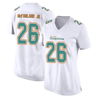 Game Anthony McFarland Jr. Women's Miami Dolphins Fashion Jersey - White