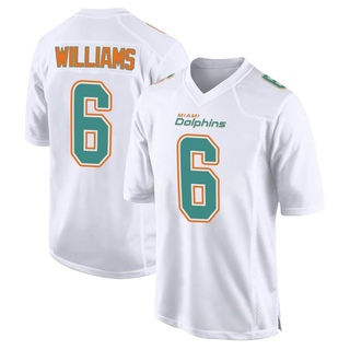 Game Trill Williams Men's Miami Dolphins Fashion Jersey - White