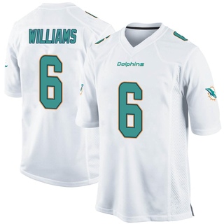 Game Trill Williams Men's Miami Dolphins Jersey - White