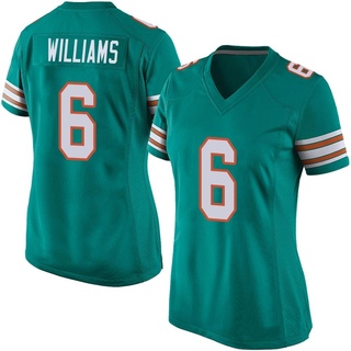 Game Trill Williams Women's Miami Dolphins Alternate Jersey - Aqua