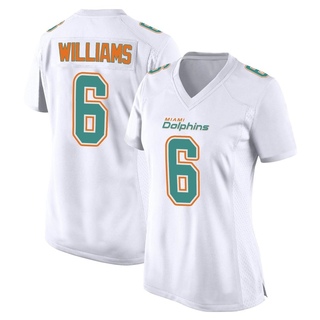 Game Trill Williams Women's Miami Dolphins Fashion Jersey - White