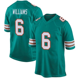 Game Trill Williams Youth Miami Dolphins Alternate Jersey - Aqua