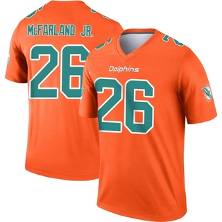 Legend Anthony McFarland Jr. Men's Miami Dolphins Inverted Jersey - Orange