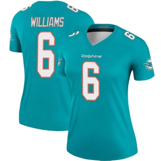 Legend Trill Williams Women's Miami Dolphins Jersey - Aqua