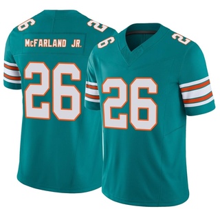 Limited Anthony McFarland Jr. Men's Miami Dolphins Alternate Vapor F.U.S.E. Jersey - Aqua