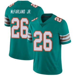 Limited Anthony McFarland Jr. Men's Miami Dolphins Alternate Vapor Untouchable Jersey - Aqua