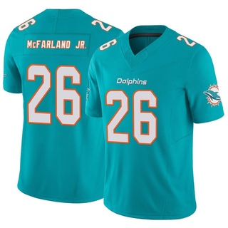 Limited Anthony McFarland Jr. Men's Miami Dolphins Vapor F.U.S.E. Jersey - Aqua