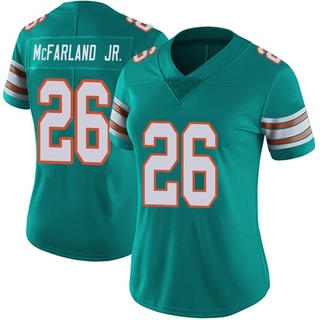 Limited Anthony McFarland Jr. Women's Miami Dolphins Alternate Vapor Untouchable Jersey - Aqua