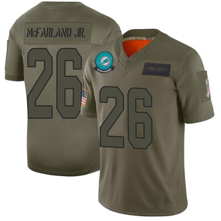 Limited Anthony McFarland Jr. Youth Miami Dolphins 2019 Salute to Service Jersey - Camo