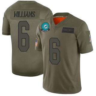 Limited Trill Williams Men's Miami Dolphins 2019 Salute to Service Jersey - Camo