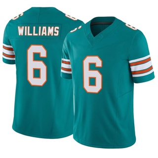 Limited Trill Williams Men's Miami Dolphins Alternate Vapor F.U.S.E. Jersey - Aqua