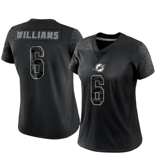 Limited Trill Williams Women's Miami Dolphins Reflective Jersey - Black